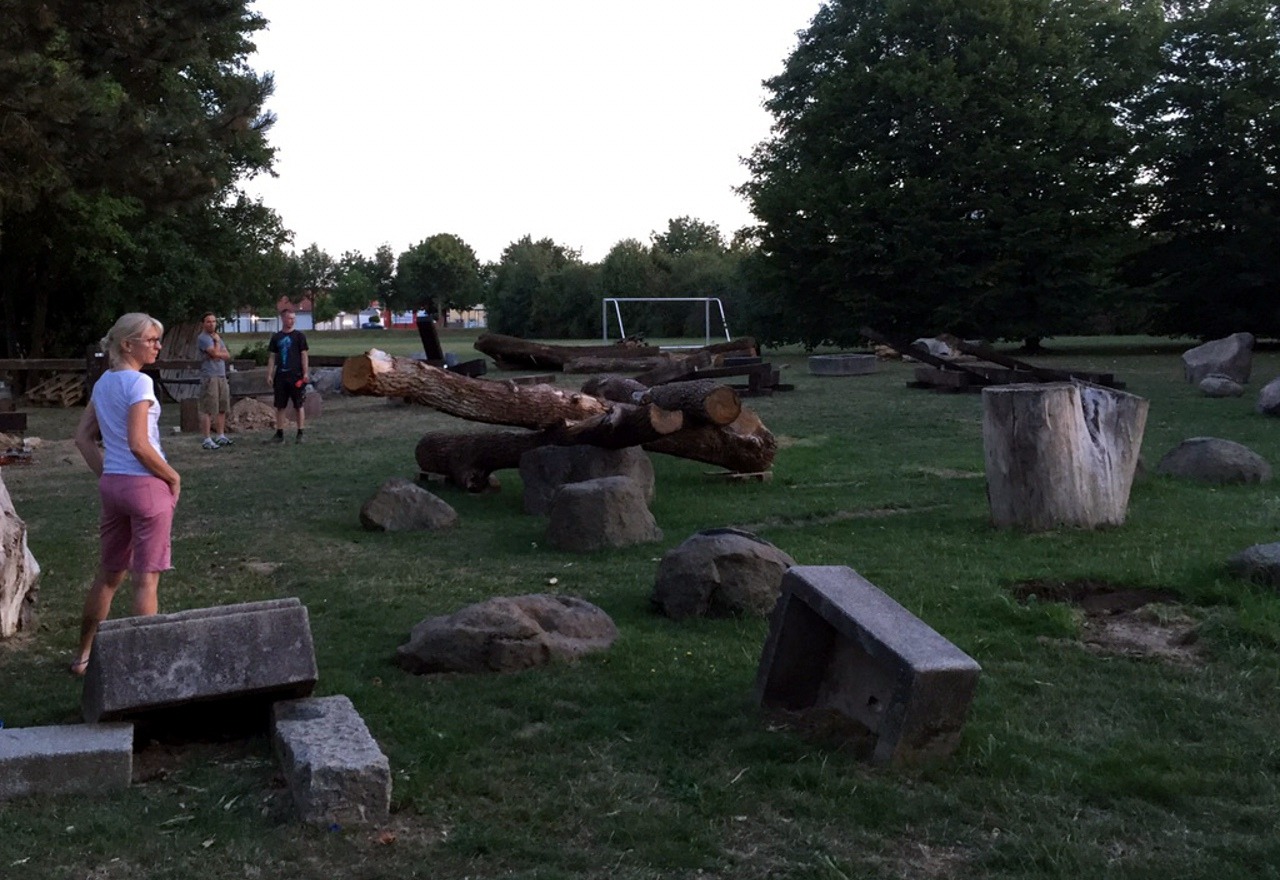 Vorbereitung Fahrrtrial-Hessencup in Kleinlinden