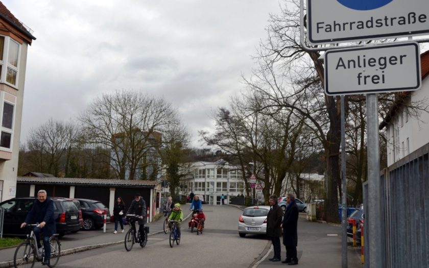 Straße „Auf der Weide“ in Marburg