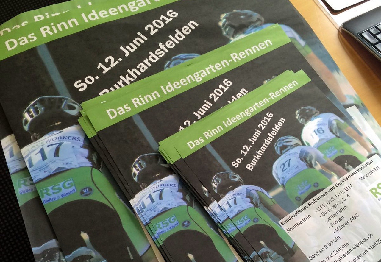 Plakat zur Bezirksmeisterschaft Straße 2016