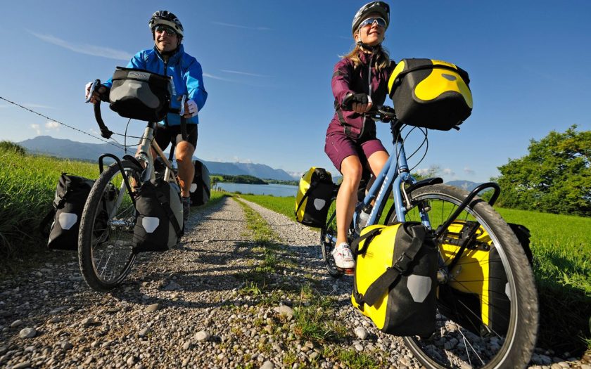 Fahrräder mit Gepäcktaschen, Foto: www.ortlieb.com