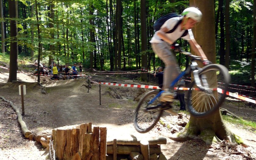 Freeridestrecke auf dem Schiffenberg bei Gießen