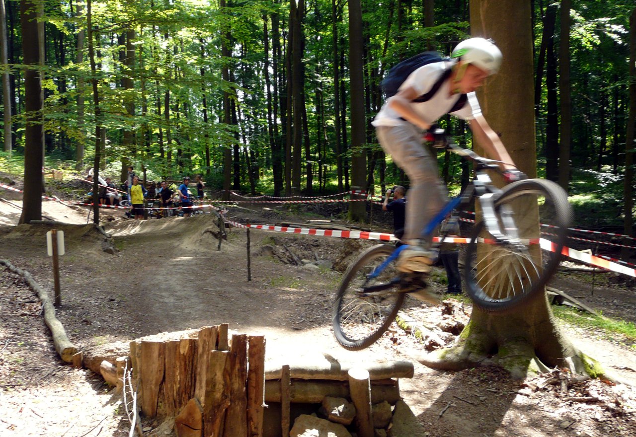 Freeridestrecke auf dem Schiffenberg bei Gießen
