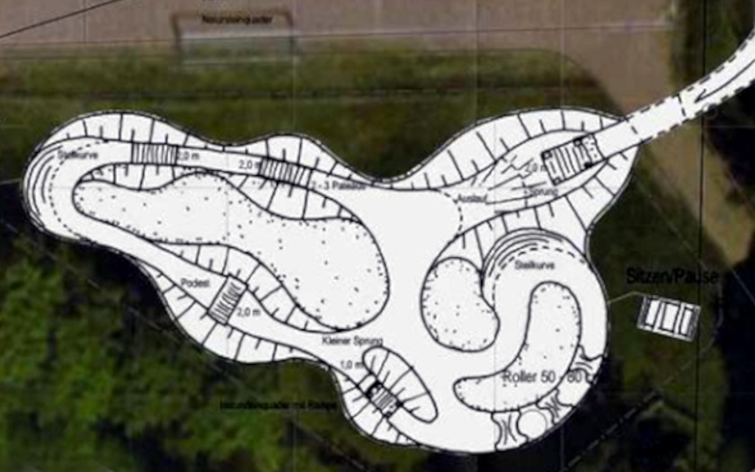 Gestaltungskonzept für den Dirtpark Lohra. Foto: Dirtpark Lohra