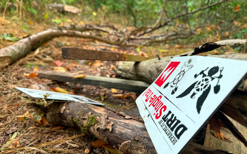 Mountainbike Freeride-Strecke am Schiffenberg