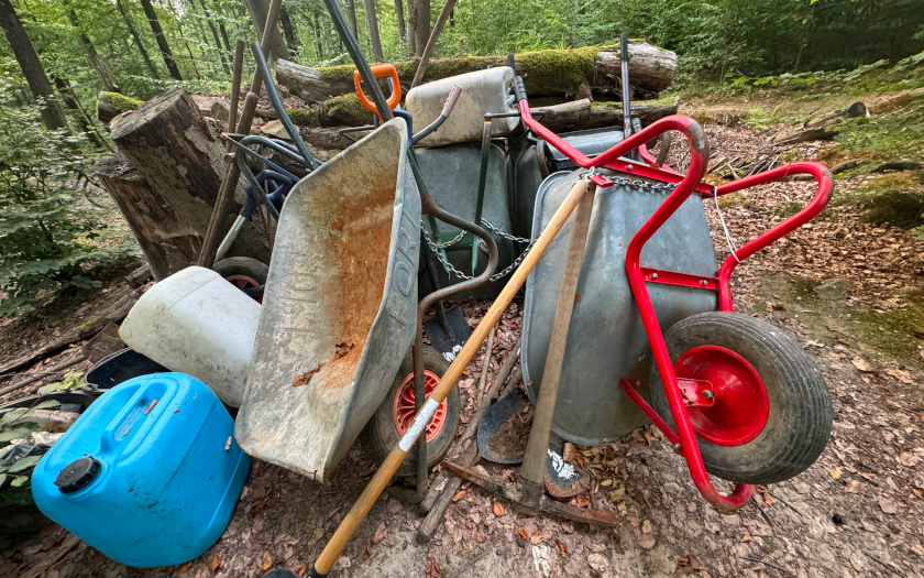 Mountainbike Freeride-Strecke am Schiffenberg
