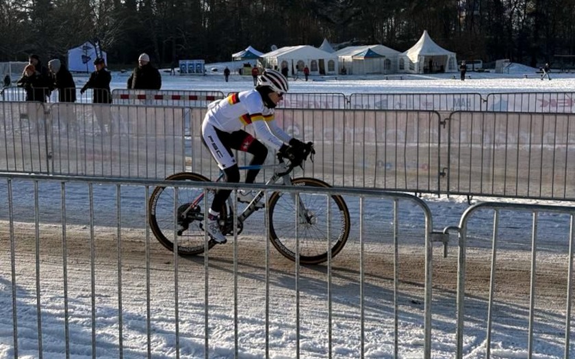 Birgit Jüngst-Dauber bei der UCI Cyclo-Cross Masters WM 2023/2024 in Hamburg
