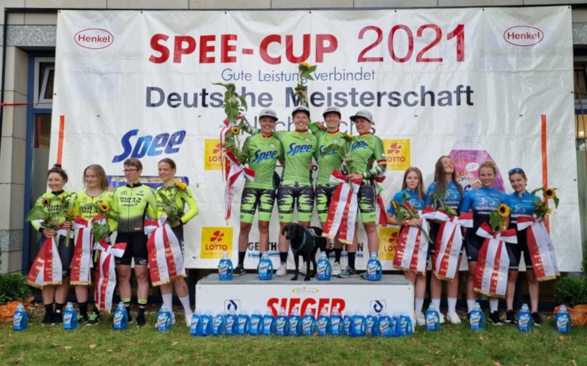 Siegerehrung Mannschaftszeitfahren 