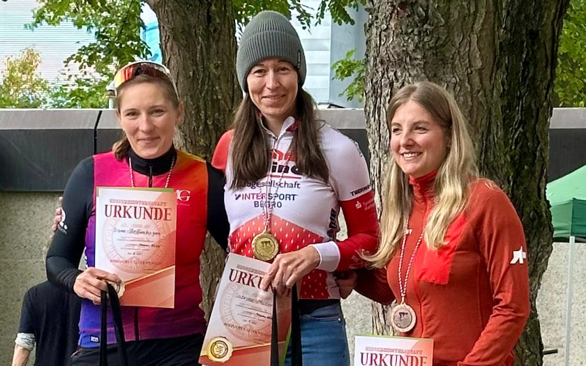 Podium der Frauen beim 8. Baunataler MTB City Cross