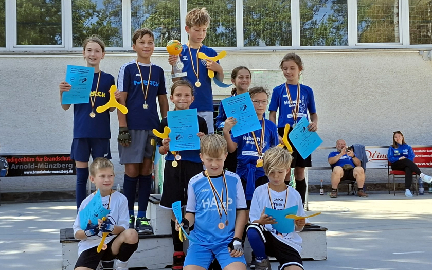 Siegerehrung des 52. Schüler- und Jugend-Radballturnier in Arheilgen