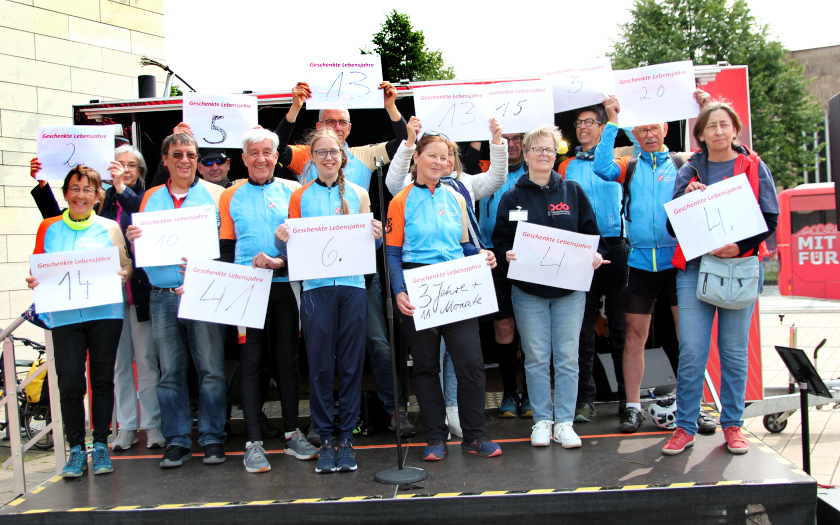 Radtour für Organspende 2025 am UKGM in Gießen