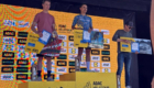 Nico Gremm (Mitte) bei der Siegerehrung der Velotour Express beim Radrennen Eschborn-Frankfurt