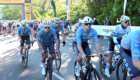 Team Delta-IQ-Racing nach dem Start der Velotour beim Radrennen Eschborn-Frankfurt