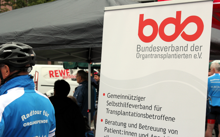 Radtour für Organspende 2024 am Uniklinikum Gießen und Marburg