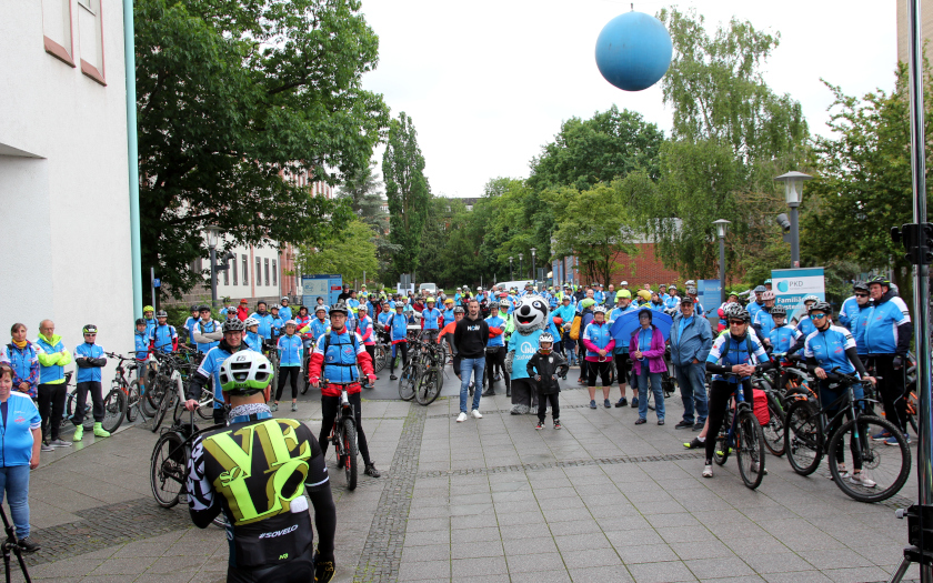 Radtour für Organspende 2024 am Uniklinikum Gießen und Marburg