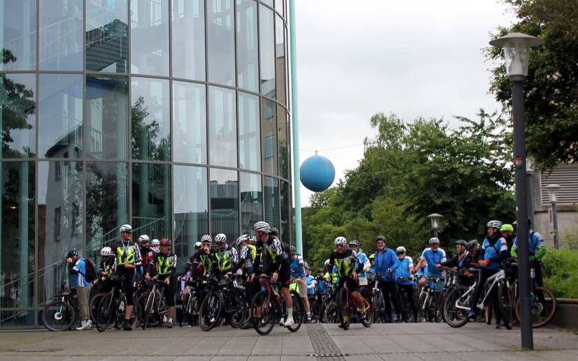 Radtour für Organspende 2024 am Uniklinikum Gießen und Marburg