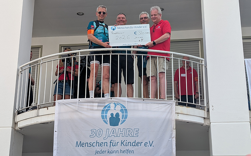 28. Spenden-Radtour von Menschen für Kinder