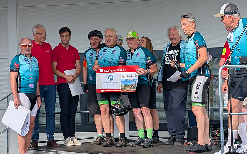 28. Spenden-Radtour von Menschen für Kinder