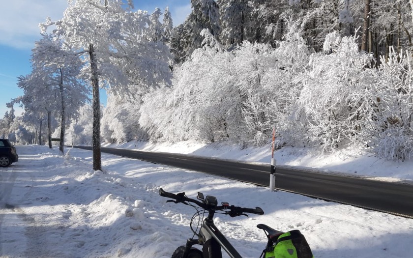 Winterfotos von Nutzerinnen und Nutzern für Radsportnachrichten.com
