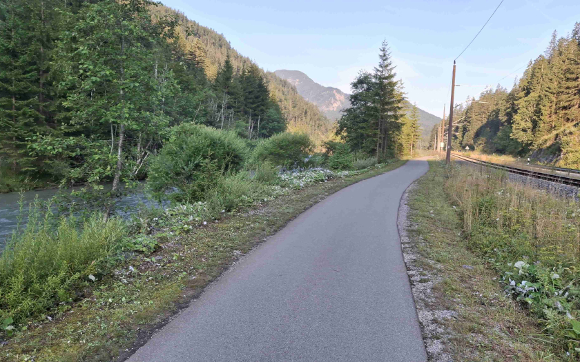 Zugspitz-Umrundung mit dem Einrad - Etappe 1