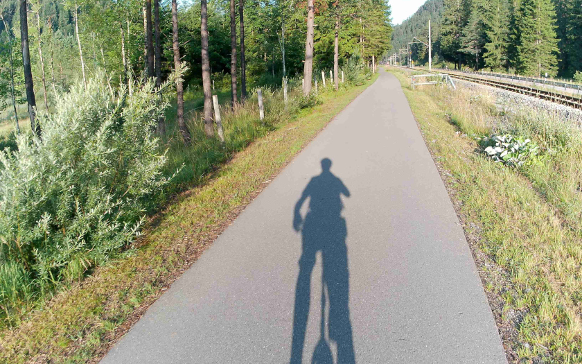 Zugspitz-Umrundung mit dem Einrad - Etappe 1