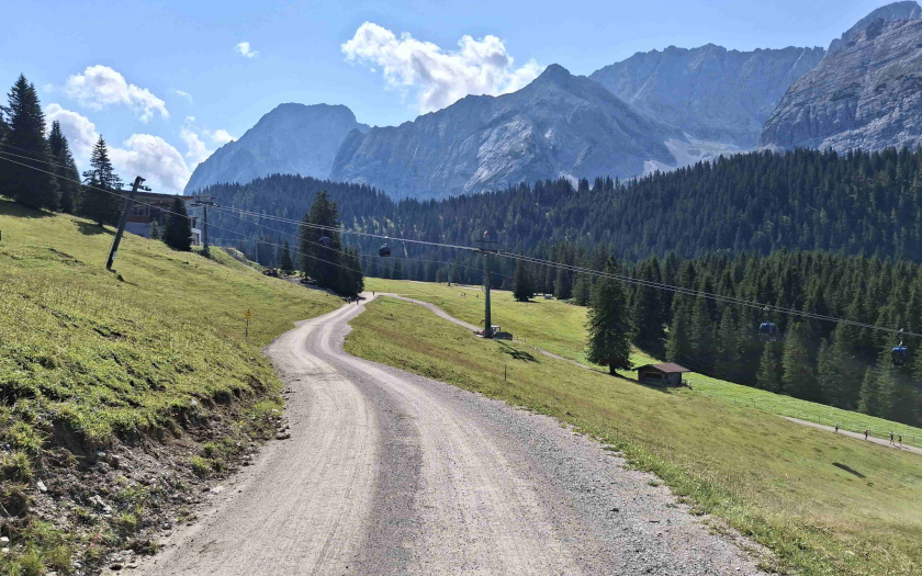 Zugspitz-Umrundung mit dem Einrad - Etappe 1