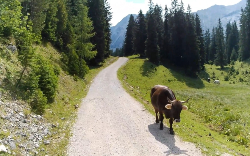 Zugspitz-Umrundung mit dem Einrad - Etappe 1