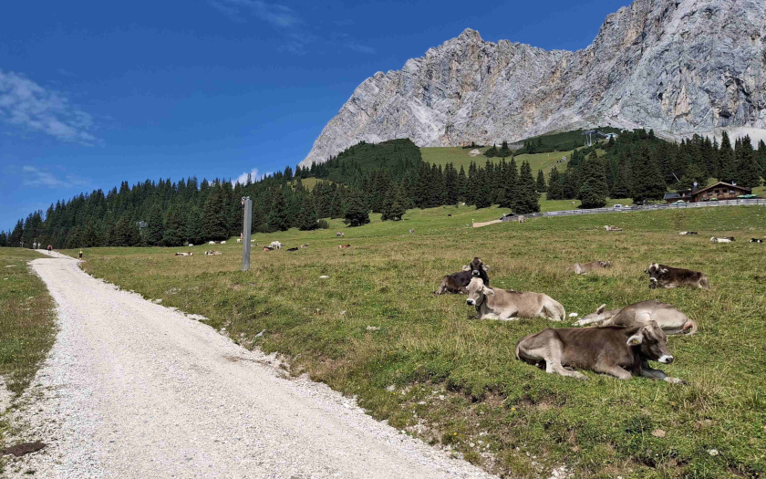 Zugspitz-Umrundung mit dem Einrad - Etappe 1
