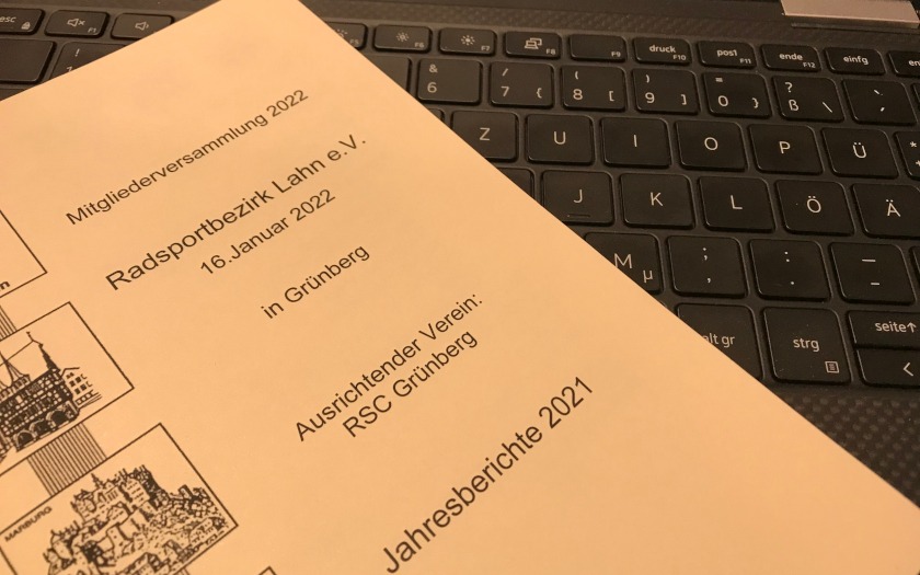 Jahreshauptversammlung 2022 im Radsportbezirk Lahn