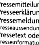 Pressemeldung