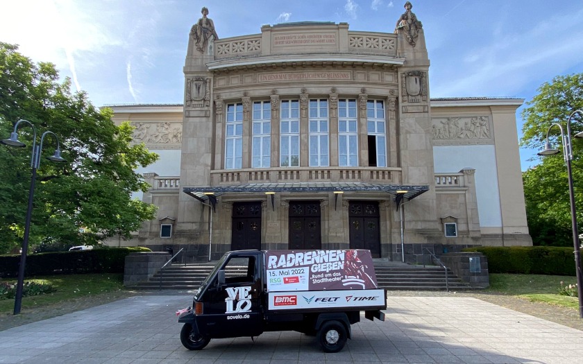 Hinweis für das Radrennen 