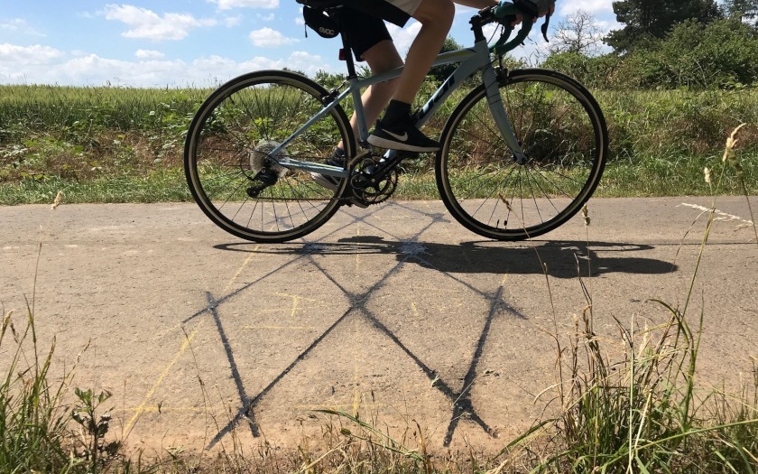 Zählstelle für den Radverkehr in Hungen-Steinheim