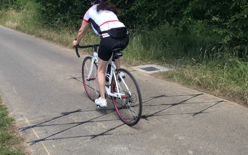 Zählstelle für den Radverkehr in Hungen-Steinheim