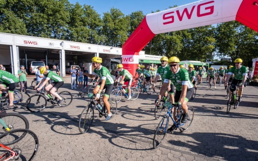 Tour der Hoffnung 2022 am Start bei den Stadtwerken in Gießen