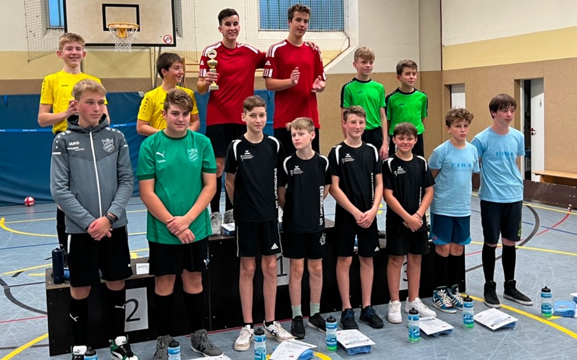 U15-Radballer beim RTK-Radball-Preis in Krofdorf