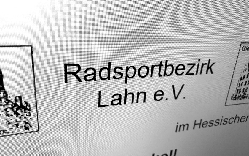 Ausschnitt des Briefkopfs des Radsportbezirk Lahn