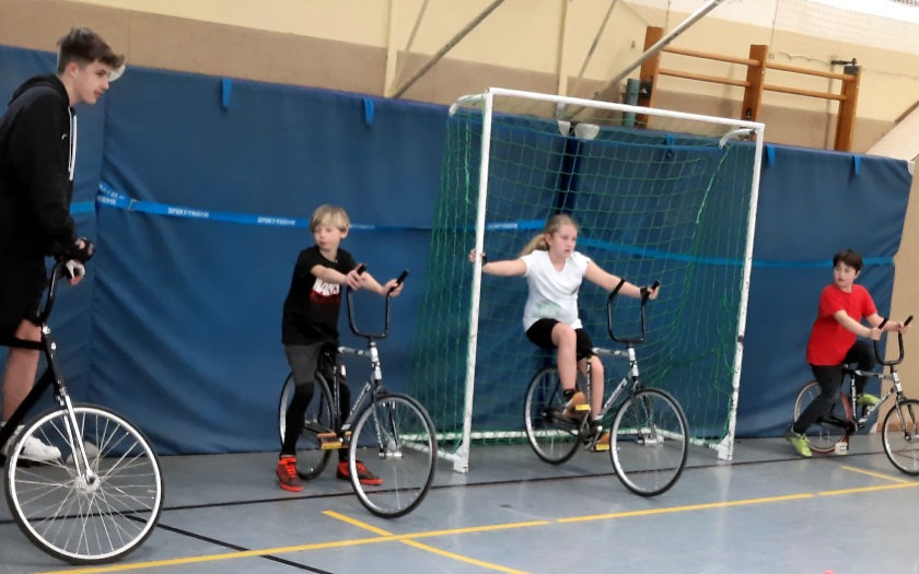 Kinder-Training im Radball beim RSV Krofdorf-Gleiberg