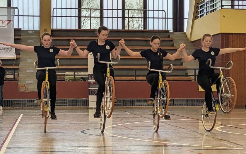 4er Kunstradsport der Juniorinnen bei der Hessenemeisterschaft in Kriftel