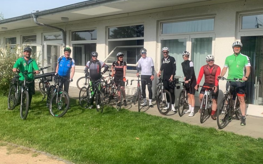 Streckentest der Radtour für Organspende in Gießen