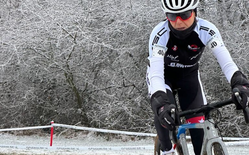 Birgit Jüngst-Dauber bei der Cyclocross DM 2024 in Radevormwald