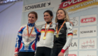 Podium Frauen Masters bei der Cyclocross DM 2024 in Radevormwald