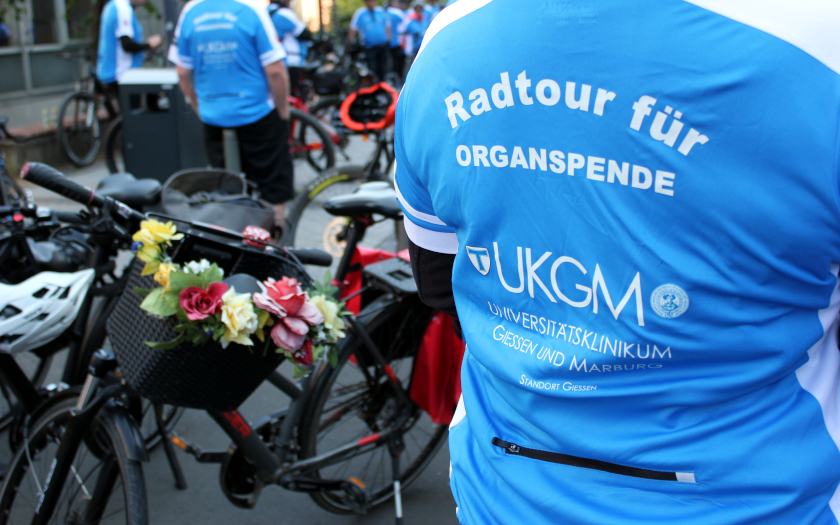 Radtour für Organspende