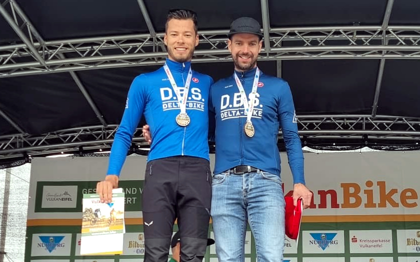 Noah Jung (links) und Marcel Meßmer vom Team Delta-Bike.de