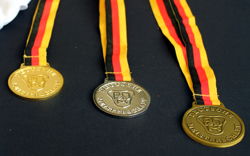 Medaillen bei einer Deutschen Meisterschaft des Bund Deutscher Radfahrer e. V.