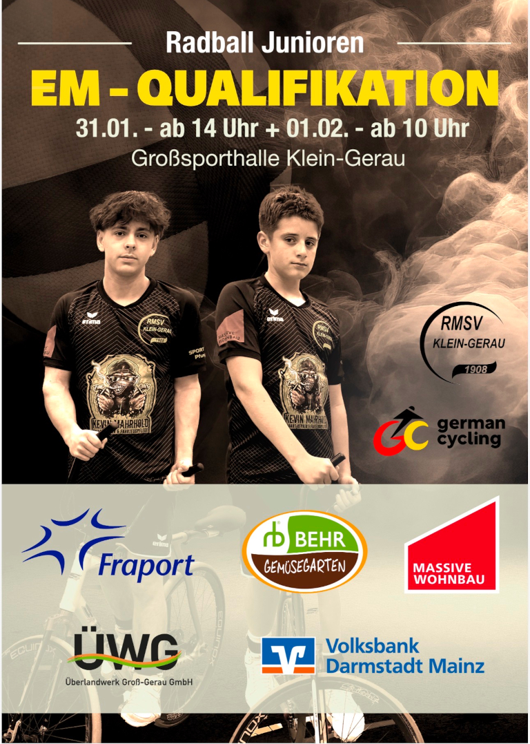 Radball Junioren EM-Qualifikation am 31.01. & 01.02.2026
