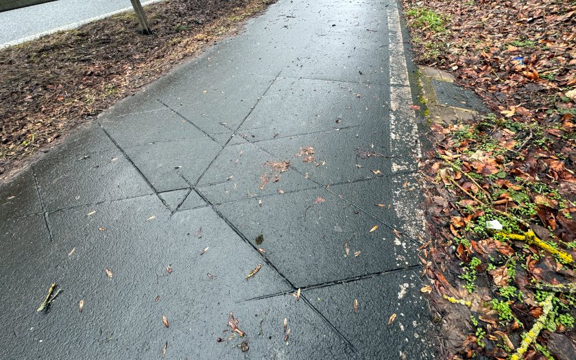 Dauerzählstelle in der Licher Straße im Landkreis Gießen