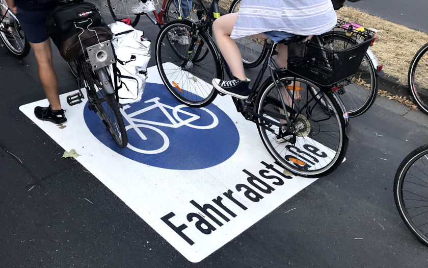 Fahrradstraße in Gießen
