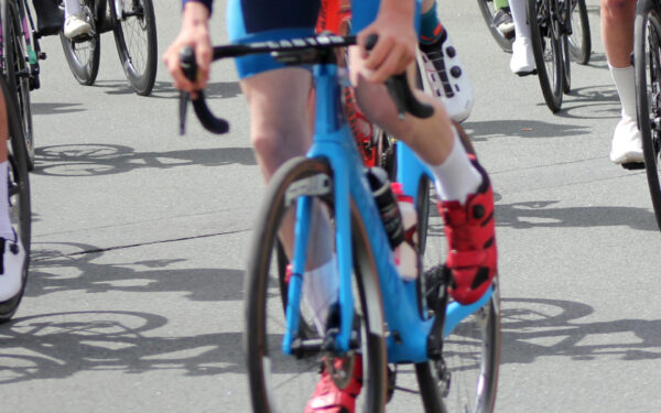 Zoom in ein Radrennen