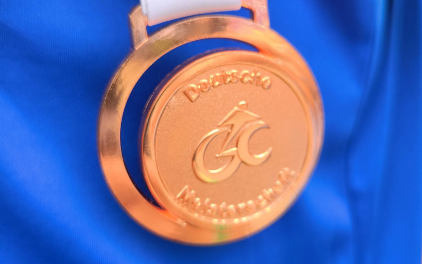 Medaille der Radball DM der Schüler U15 2026 in Duderstadt