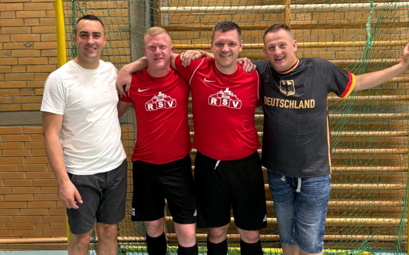 Radballer des RSV Krofdorf-Gleiberg mit Betreuern