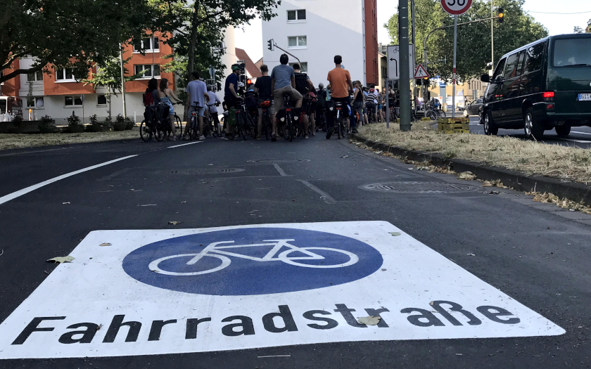 Verkehrsversuch in Gießen im Jahr 2023